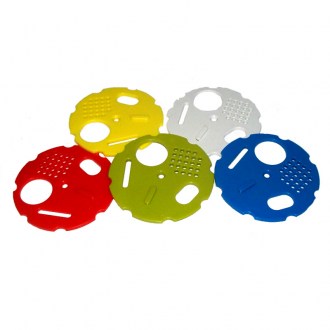 Kaptárbejárat zárója - átm. 8 cm - színes